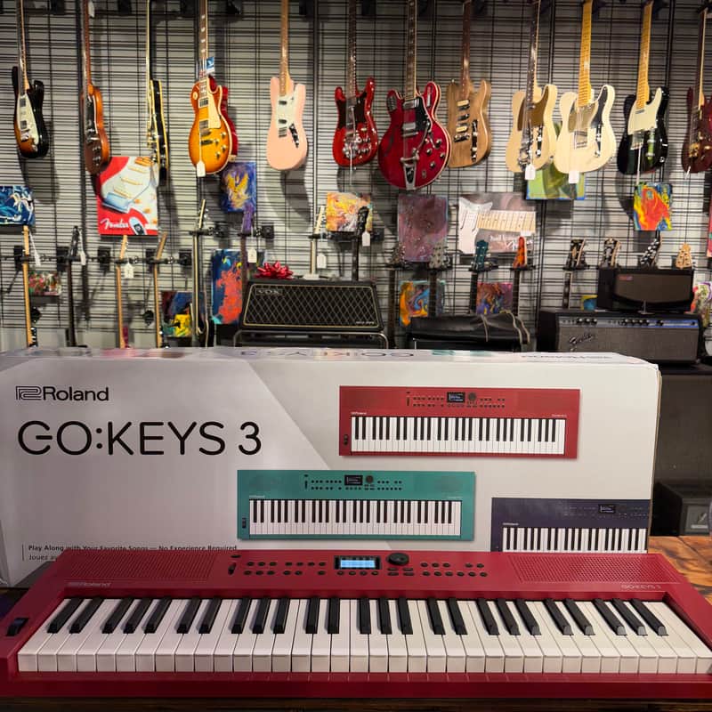 Roland GO:KEYS 3 61-Key Music Creation Keyboard 2024 - Present - Dark Red image 1