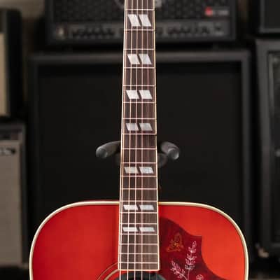 Epiphone Hummingbird Standard Acoustic/Electric Guitar - Cherry Sunburst with Gig Bag image 5