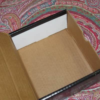 less than light average wear condition Electro Harmonix EMPTY BOX and original Owner's Manual ONLY for EXO Metal Muff with Top Boost pedal (NO pedal, NO warranty / registration paperwork) BOX: Cardboard / BOX Color: Black / GRAPHIC: Black & White, White image 14