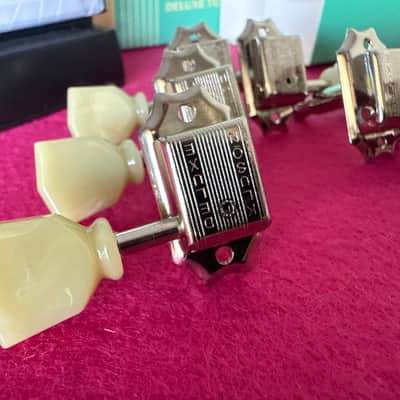 Kluson Tuners 3 + 3 vintage double tuning machines 2020 Metal image 7