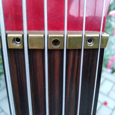 Alembic Spoiler 6-String Bass 1989 rot image 6