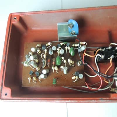 Vintage Univox Super Fuzz Effects Pedal Original Orange Made in Japan Shin Ei image 10