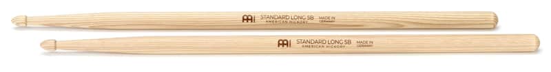 Meinl Stick & Brush Standard Drumsticks - 5B Long (3-pack) Bundle image 1