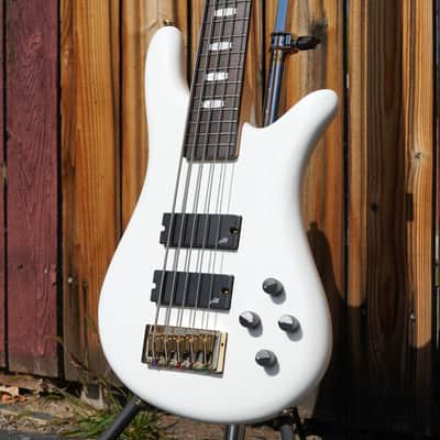 Spector NS Icon Bolt-on 5-String Electric Bass Guitar - White Gloss image 5