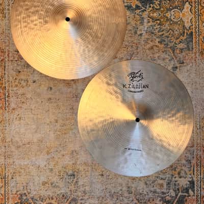 Zildjian K CONSTANTINOPLE 14” Hihats THINNER AT ONLY 874 1129 g INCREDIBLE! Dark Responsive! Don’t PAY $800! image 1