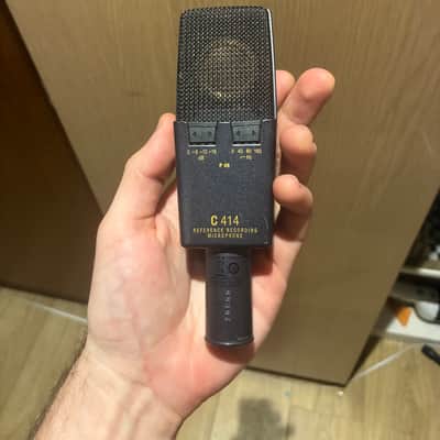 AKG C414 XLII Large Diaphragm Multipattern Condenser Microphone 2010s - Black image 2