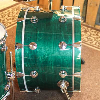 DW Collector's Jazz Maple Gum Turquoise Green Drum Set - 24,13,16,18 - SO#1065155 image 2