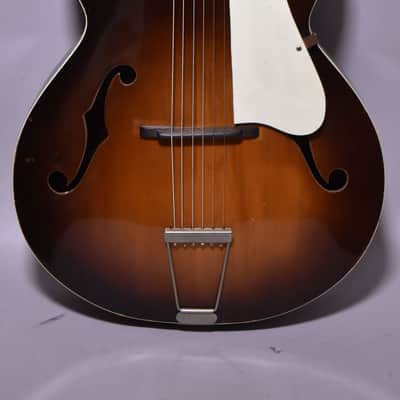 c.1960's Airline N-2 Acoustic Archtop Sunburst image 2