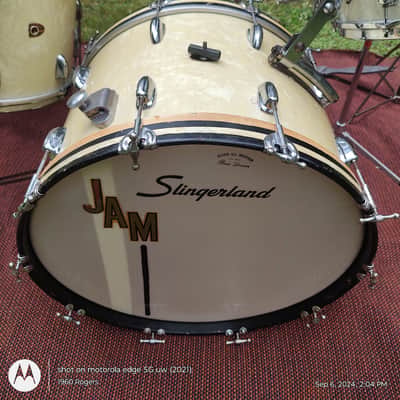 Slingerland Radio King Late 50s - mid 60s - White Marine Pearl image 8