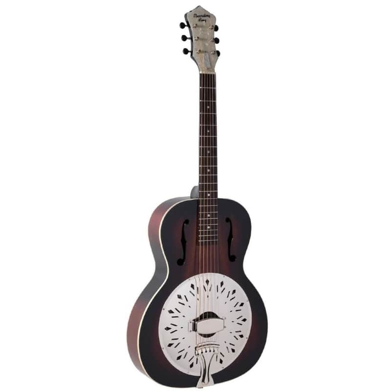 Recording King RR-41E-VS Rattlesnake Round Neck Resonator Vintage Sunburst Bild 1