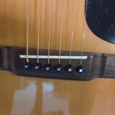 Vintage 1981 Japan Hand Made Alvarez Model 5017 Dreadnought Solid Spruce Top X-Braced New Strings Pro Setup Newer Gigbag image 3