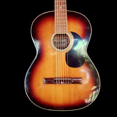 1960s Terada-T Haruo C-312 Folk Guitar Sunburst Solid Spruce/Maple Nylon String, Luthier Restored image 3