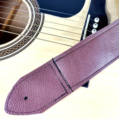 Brown Premium Leather Guitar Strap-Light Brown Leather Guitar Strap -100% Leather Guitar Strap-Acoustic, Electric Bass Guitars image 6