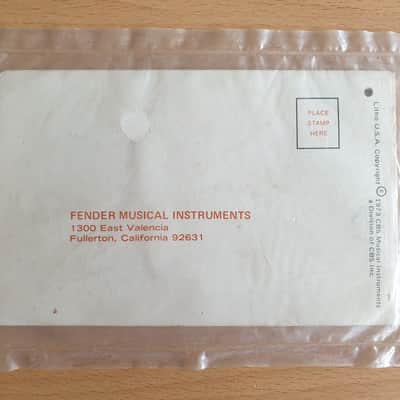 [Vintage] Fender Mustang Guitar Owner's Manual 1973 (#1) image 2