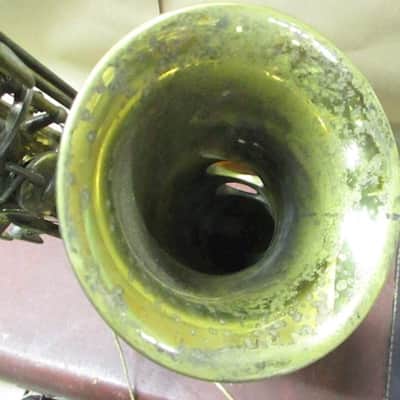 Buescher Silvertone Alto Saxophone, USA, with case/neck/MP, acceptable condition image 3