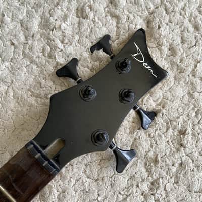 Dean Black 4 String Bass Maple Wood Neck, Rosewood Fingerboard image 10