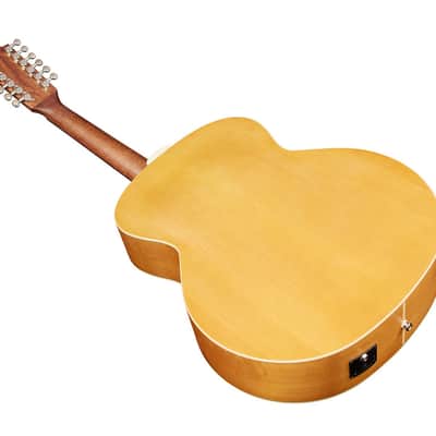 Guild - F-2512E - Jumbo 12-String Acoustic-ElectricGuitar w/ LR Baggs - Solid Spruce Top - Maple Archback - Blonde image 4