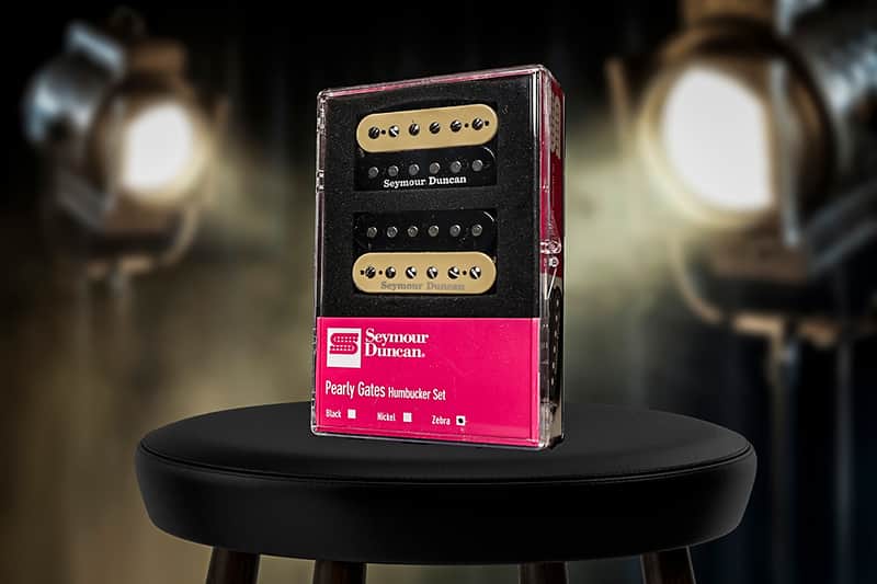 Seymour Duncan Pearly Gates Bridge & Neck Humbucker Pickup Set Zebra 11108-49-Z image 1