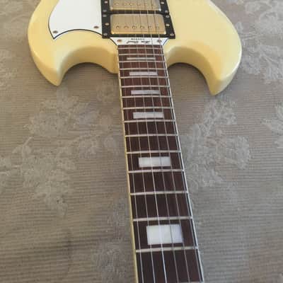 Epiphone SG Custom 3 Pickup White/Gold image 3