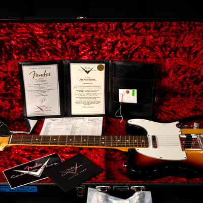 Fender Custom Shop '60 Reissue Telecaster Relic NAMM 2018 Custom Built 3 Tone Sunburst Limited Edition image 21