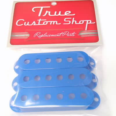 True Custom Shop® Blue 52mm Single Coil Pickup Covers for Fender Stratocaster image 3