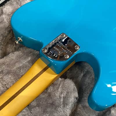 Fender American Professional II Telecaster B-STOCK MN Miami Blue Auth Dealer #698 image 9