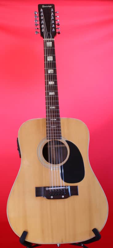 Vintage Japanese Made Gamma 12 String Acoustic Electric  Guitar image 1