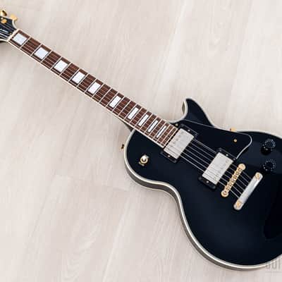 2000 Epiphone by Gibson Les Paul Custom Black Beauty LPC-80 w/ Case & Open Book Headstock, Japan Fujigen image 11