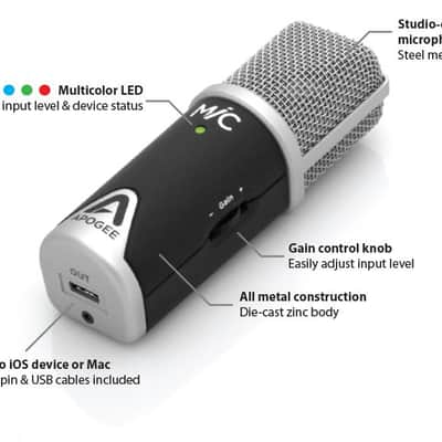 Apogee MiC 96K Professional microphone upgrade version for iPhone/iPad/Mac &WINS image 11