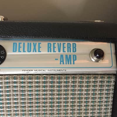 Fender Silverface Deluxe Reverb 1969 Black Tolex image 1