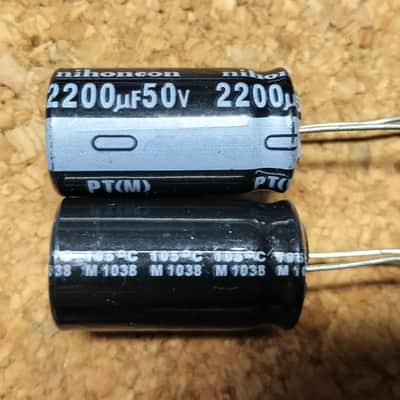 2200uF 50V 105℃ Electrolytic capacitor x2pcs : NICHICON JAPAN image 1