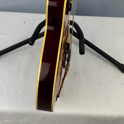 Jay Turser Hollow Body Electric Bass Guitar w/ Hardshell Case – Tobacco Sunburst image 11