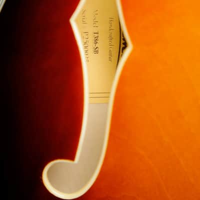 Eastman T386 Semi-Hollowbody Electric Guitar Sunburst image 7
