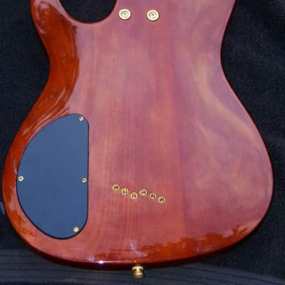 3/4 Size Cherry Lightweight 6.5 lb. Strat + 24.75 Gibson Scale Inlaid Neck + Thin Close Fitting Body + Gold Hardware+ 2 EMG Select Humbucker Pickups +Tune-O-Matic Bridge + Leveled & Crowned 6550 Frets with Low Action! image 4