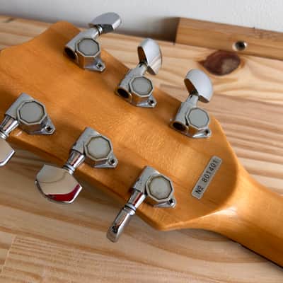 Morris Double Cutaway HH Alembic Clone 1970s 1980s - Natural Transparent in Excellent Condition with Brown Vinylex Gigbag image 19