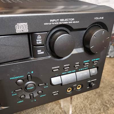 Yamaha Yamaha EMX-200VCD vintage 3-disc carousel Video CD (VCD) changer /Receiver 1997 - Black image 5