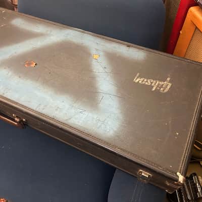 Vintage Gibson Les Paul Sg Rectangle Case Late 60’s Early 70’s Yellow Interior image 2