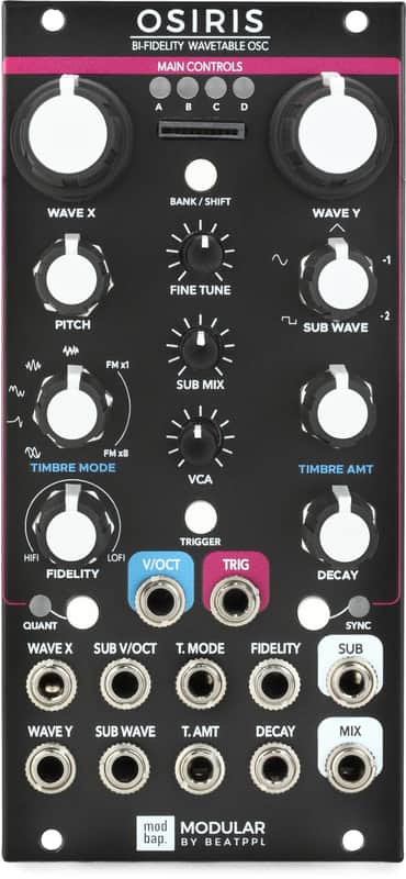 Modbap Modular Osiris Bi-fidelity Wavetable Oscillator Eurorack Module image 1