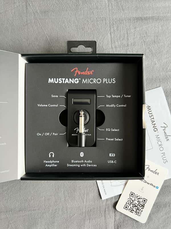 Fender Mustang Micro Plus Guitar Headphone Amp image 1