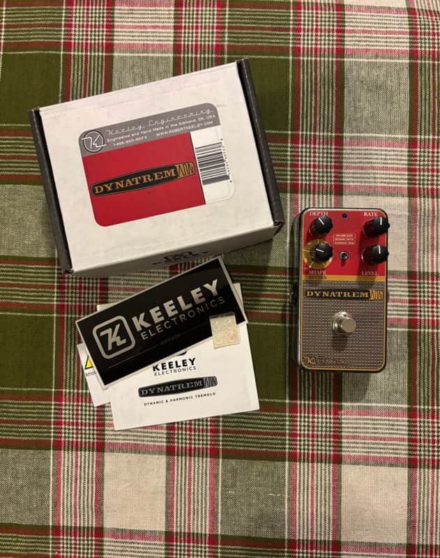 Keeley DynaTrem Dynamic Tremolo 2015 - Present - Silver / Red Graphic image 1