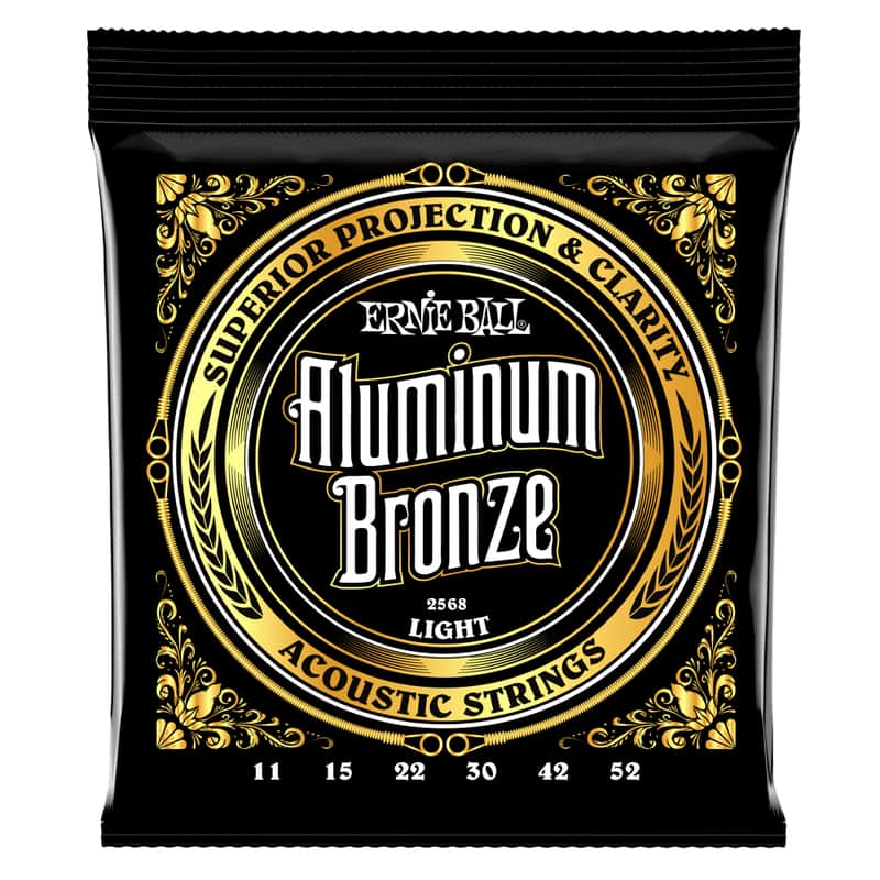 Ernie Ball 2568 Aluminum Bronze Acoustic Guitar Strings Light Gauge 11-52 image 1