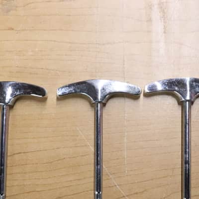 Ludwig USA 4 1/8" Chrome T Rods 5pk Vintage 1960's -70's image 6