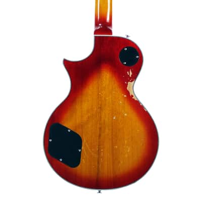 10S GF Aged Electric Guitar Goldtop Cover Cherry Sunburst Relic image 8