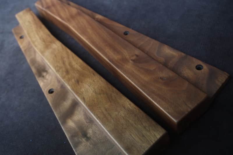 Oberheim  Matrix 6  walnut wood side panels image 1
