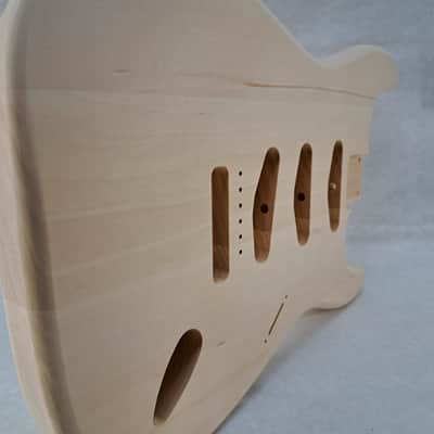 Unfinished Basswood SSS Strat Stratocaster body Fits Fender neck J2426 image 5