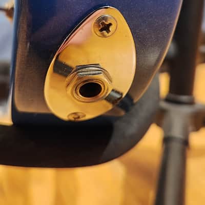 Modded Charvel 1988 Fusion Deluxe Rosewood Fretboard Pearl Blue - Added Preamp Switch & Pickguard image 21