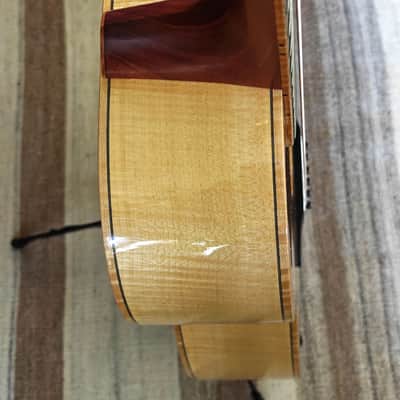 Art Davis MIEMS 00 – 2002 – Flame Maple / Sitka Spruce – Abalone Trim – Handbuilt Boutique image 5