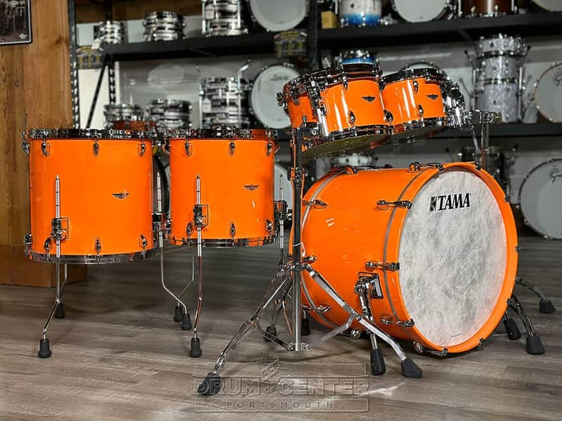 Tama Star Walnut 5pc Drum Set 22/10/12/14/16 Atomic Orange | Reverb