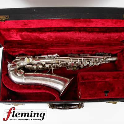 Conn New Wonder Transitional Alto Saxophone - Silver Plate, Gold Wash Bell, 1932 image 22