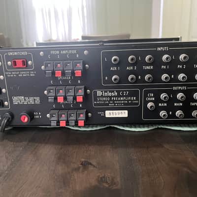 McIntosh C-27 Stereo Preamplifier Operational (Read Description) image 3